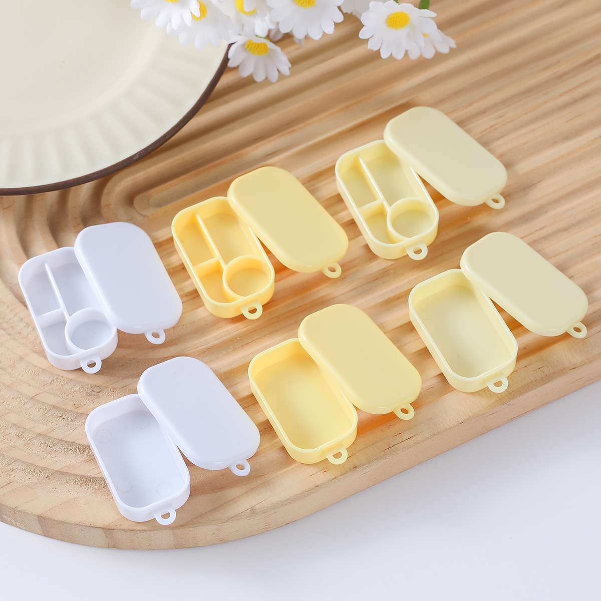 Baby Food Dinner - Mini Miniature กล่องเก็บอาหารซิลิโคนสีทึบชุดอาหารเด็กจานอาหารค่ําเด็กวัยหัดเดินกล่องอาหารกลางวันของเล่น 10 ชิ้น/ล็อต