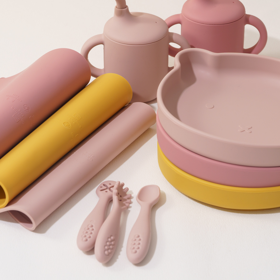 ชุดให้อาหารเด็กทารกซิลิโคน8ชิ้ - Baby Food Dinner บทวิจารณ์และราคา