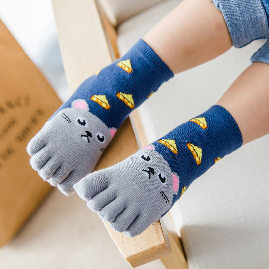 ถุงเท้าเด็กการ์ตูน 5 คู่ ลายสั - Baby Food Dogs บทวิจารณ์และราคา