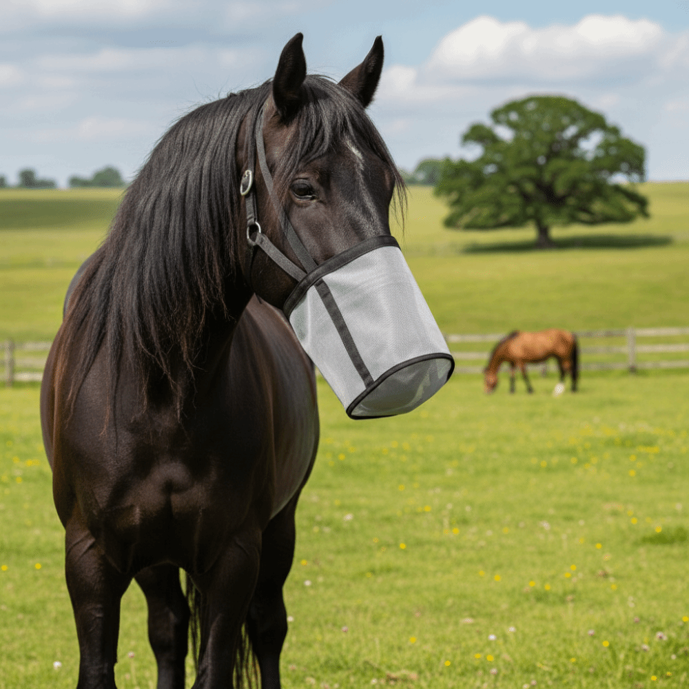 ถุงใส่อาหารม้าหลายสี ป้องกันกา - Mesh Feeder Bag บทวิจารณ์และราคา
