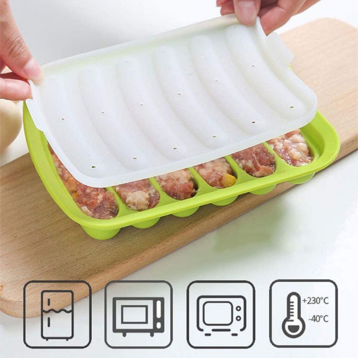 แม่พิมพ์ไส้กรอกซิลิโคนเกรดอาหา - Baby Food Dogs บทวิจารณ์และราคา