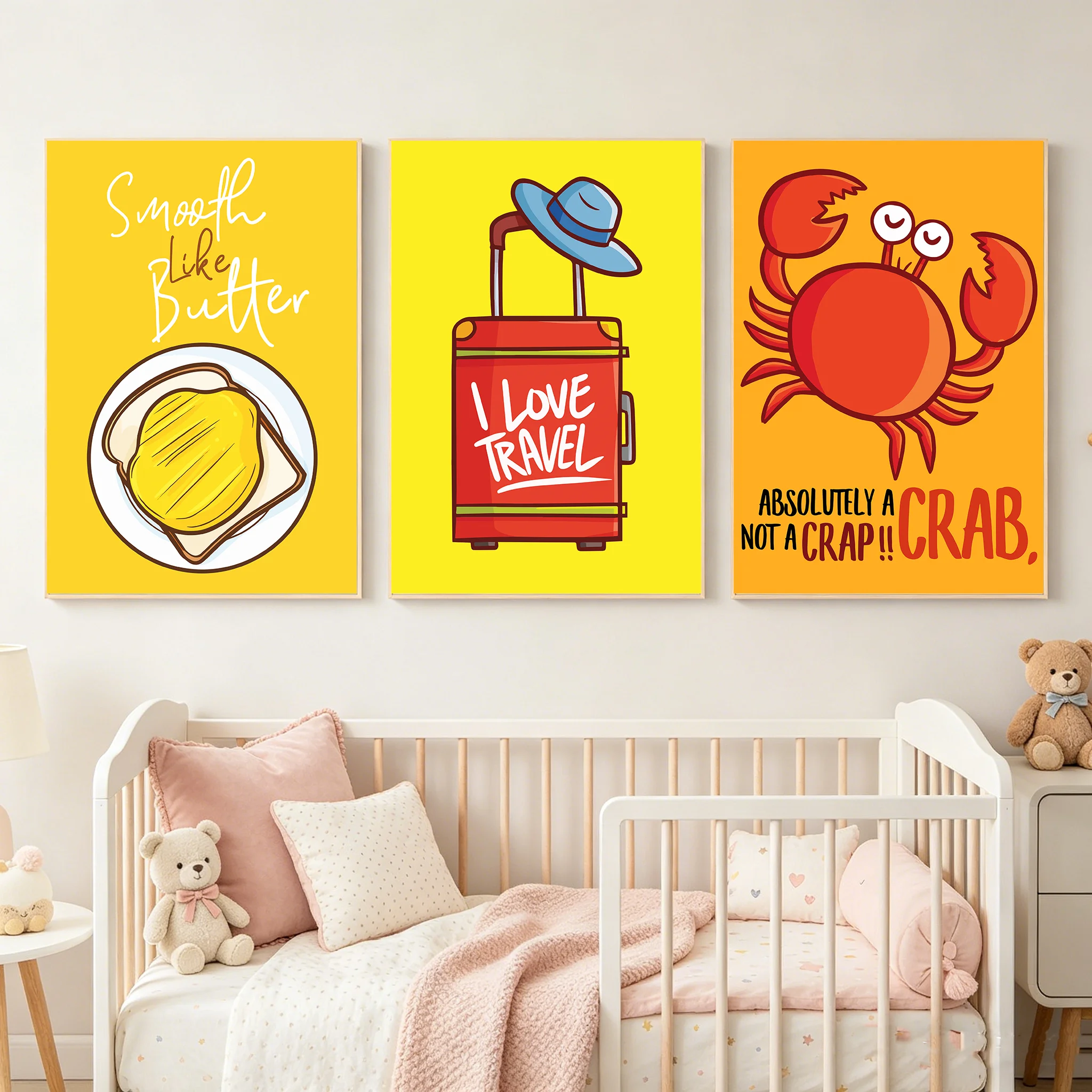 ภาพศิลปะติดผนังลายการ์ตูนแบบไม - Baby Food Quote บทวิจารณ์และราคา
