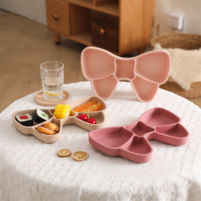 ชามซิลิโคนสำหรับเด็กจานรับประท - Baby Food Dinner บทวิจารณ์และราคา