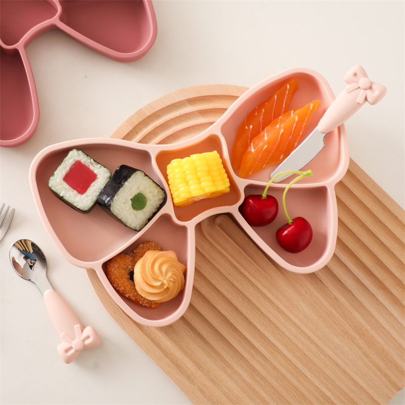 ชามซิลิโคนสำหรับเด็กจานรับประท - Baby Food Dinner บทวิจารณ์และราคา