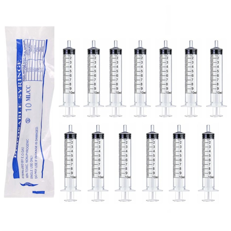 10-100PCS 10ml หลอดฉีดยาพลาสติ - Baby Food Allergy Rash บทวิจารณ์และราคา