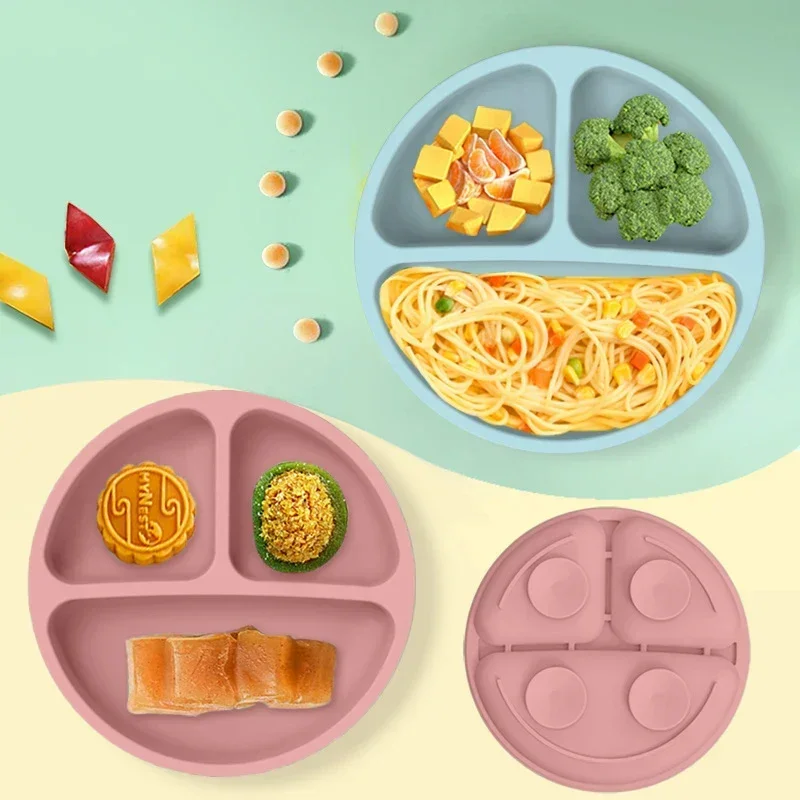 ซิลิโคนเกรดอาหารเด็กชุดจานชามใ - Baby Food Dinner บทวิจารณ์และราคา