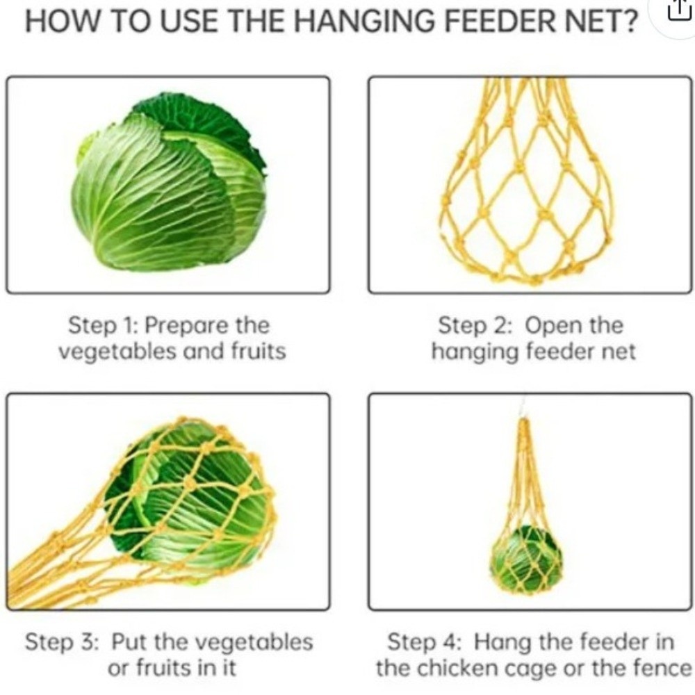 ถุงใส่อาหารไก่แบบตาข่ายไนลอนรุ - Mesh Feeder Bag บทวิจารณ์และราคา