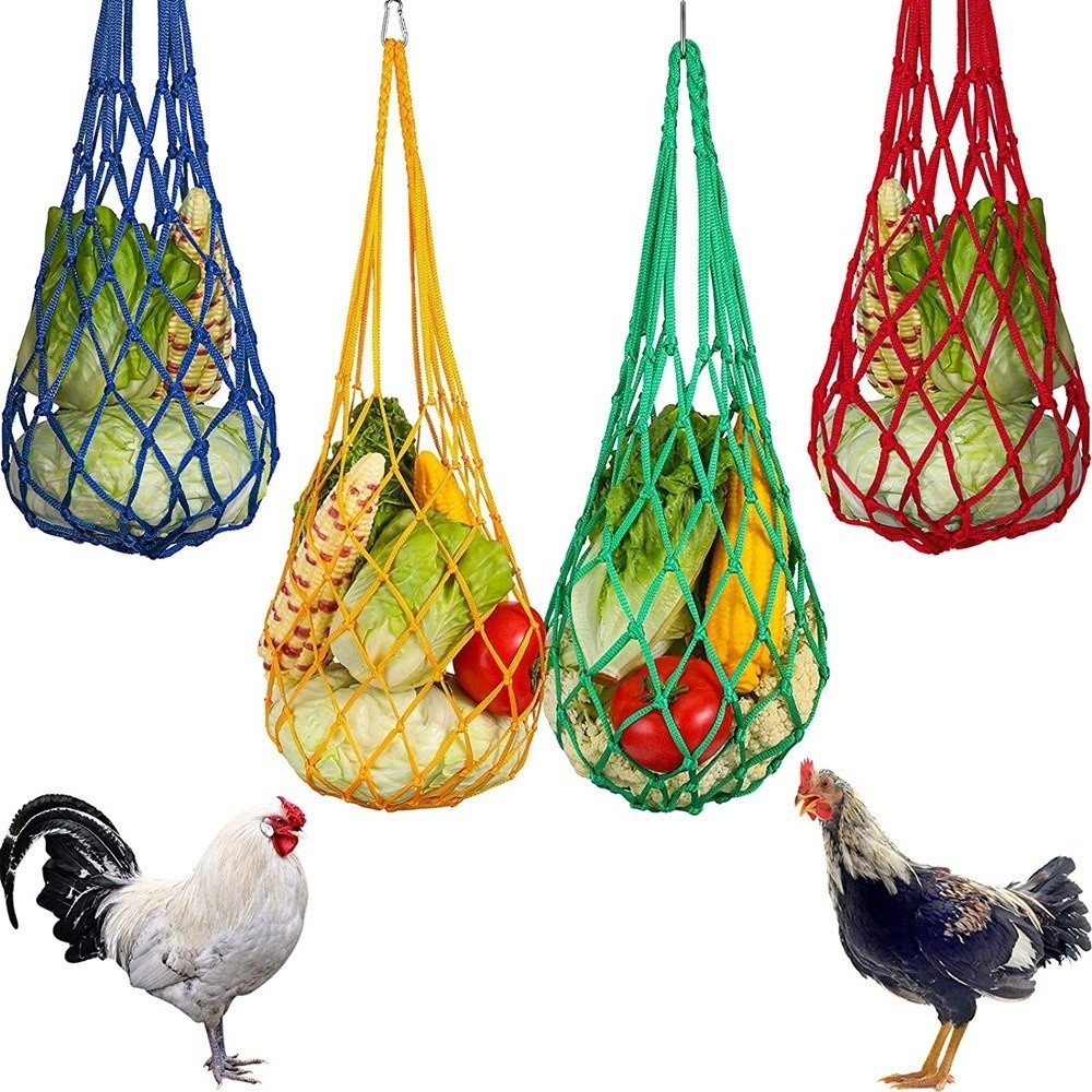 ถุงใส่อาหารไก่แบบตาข่ายไนลอนรุ - Mesh Feeder Bag บทวิจารณ์และราคา