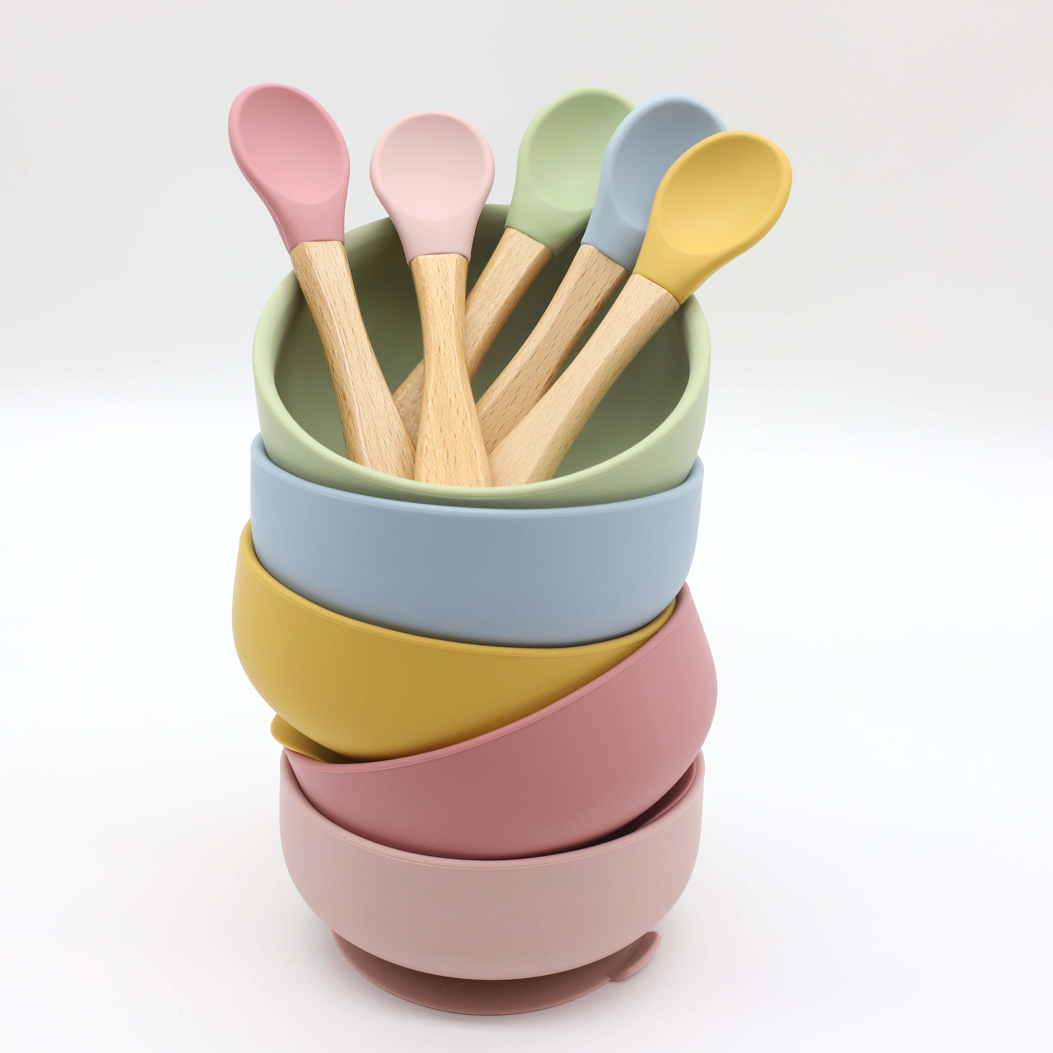 ชามซิลิโคนพร้อมจุกดูด ช้อนด้าม - Baby Food Dinner บทวิจารณ์และราคา
