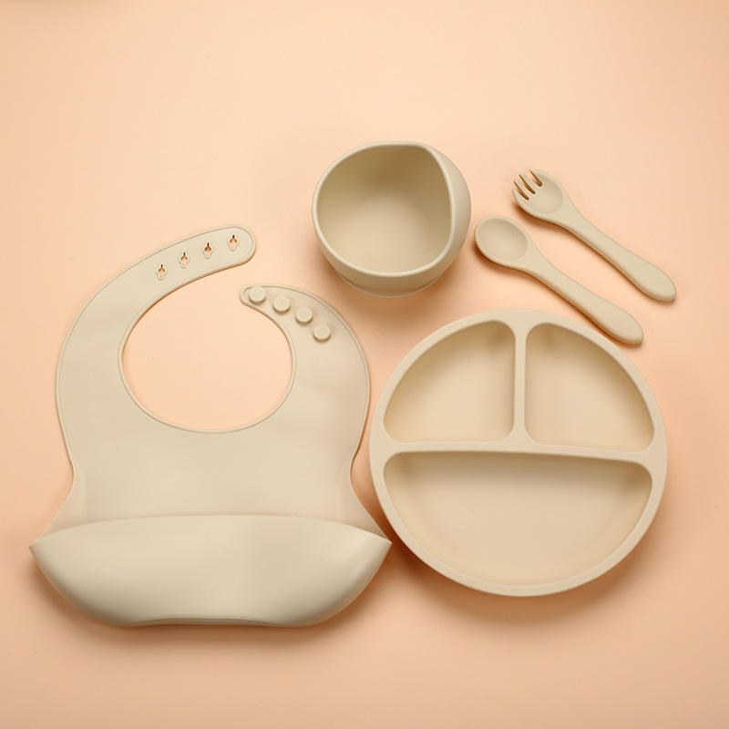 ชุดอาหารเด็กซิลิโคน 5 ชิ้น ปลอ - Baby Food Dinner บทวิจารณ์และราคา